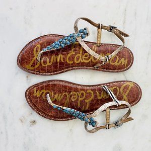 Sam Edelman Gaines Beaded Thong Sandal - Size 7.5